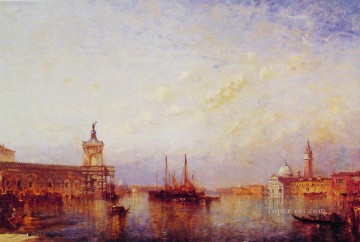  glory Art Painting - Glory of boat Barbizon Felix Ziem seascape Venice